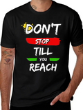 Motivational Dont Stop Till You Reach Graphic Tee product image 1
