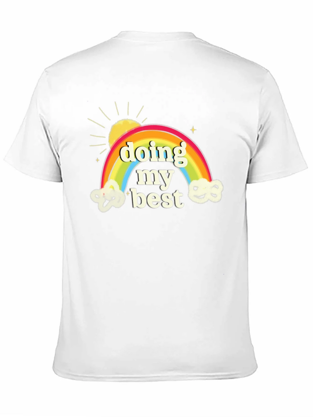 Doing My Best Rainbow Graphic Tee - Soft Cotton Comfort product image 4