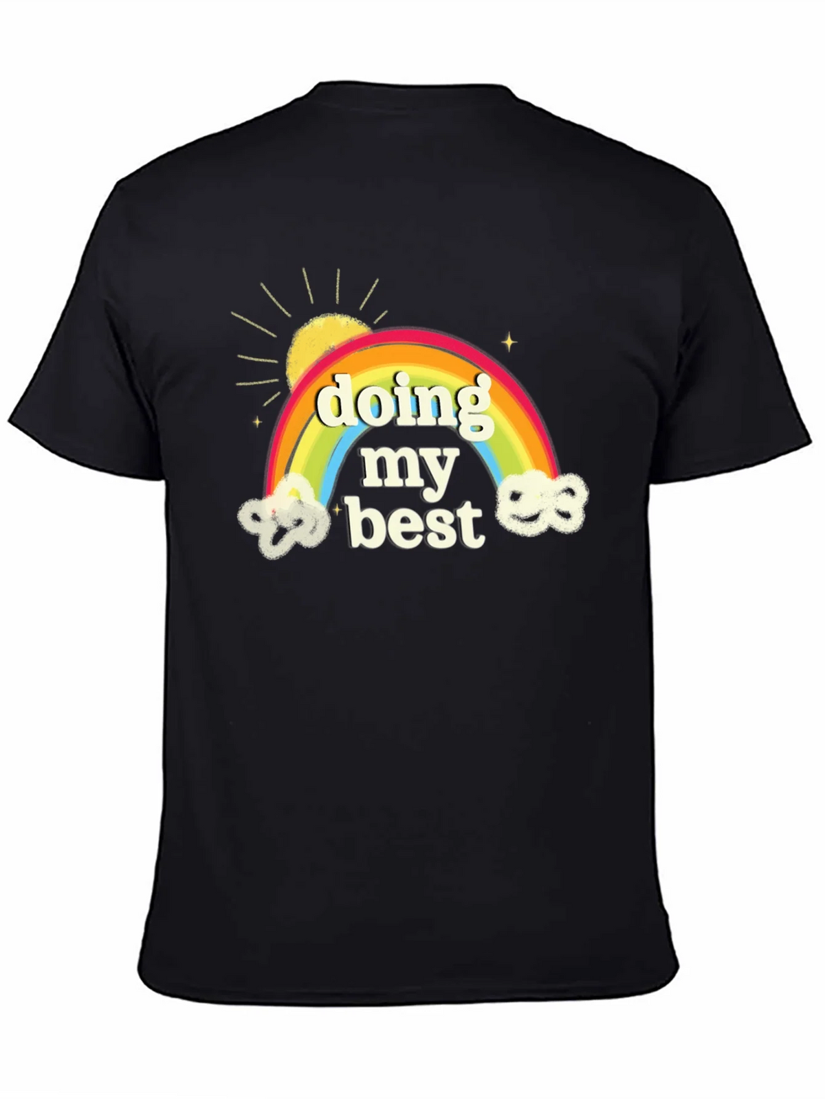 Doing My Best Rainbow Graphic Tee - Soft Cotton Comfort product image 1