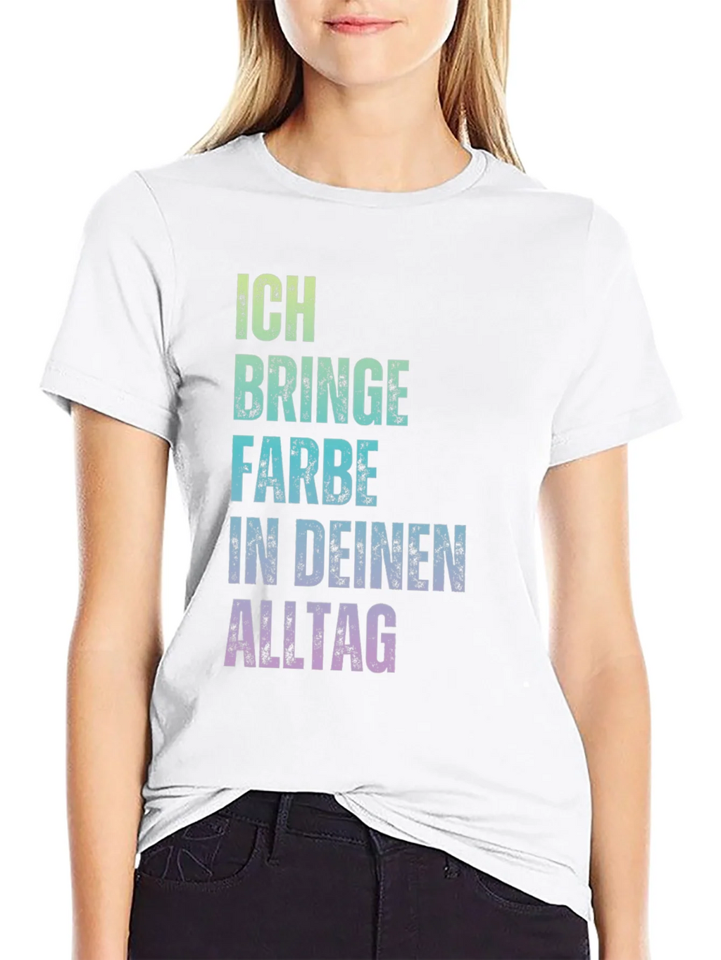 Ich bringe Farbe Shirt - Colorful German Text Tee product image 8