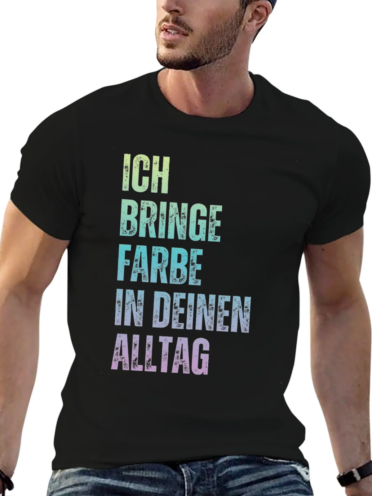 Ich bringe Farbe Shirt - Colorful German Text Tee product image 6