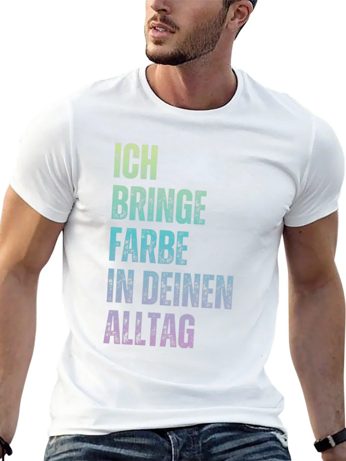 Ich bringe Farbe Shirt - Colorful German Text Tee product image 12