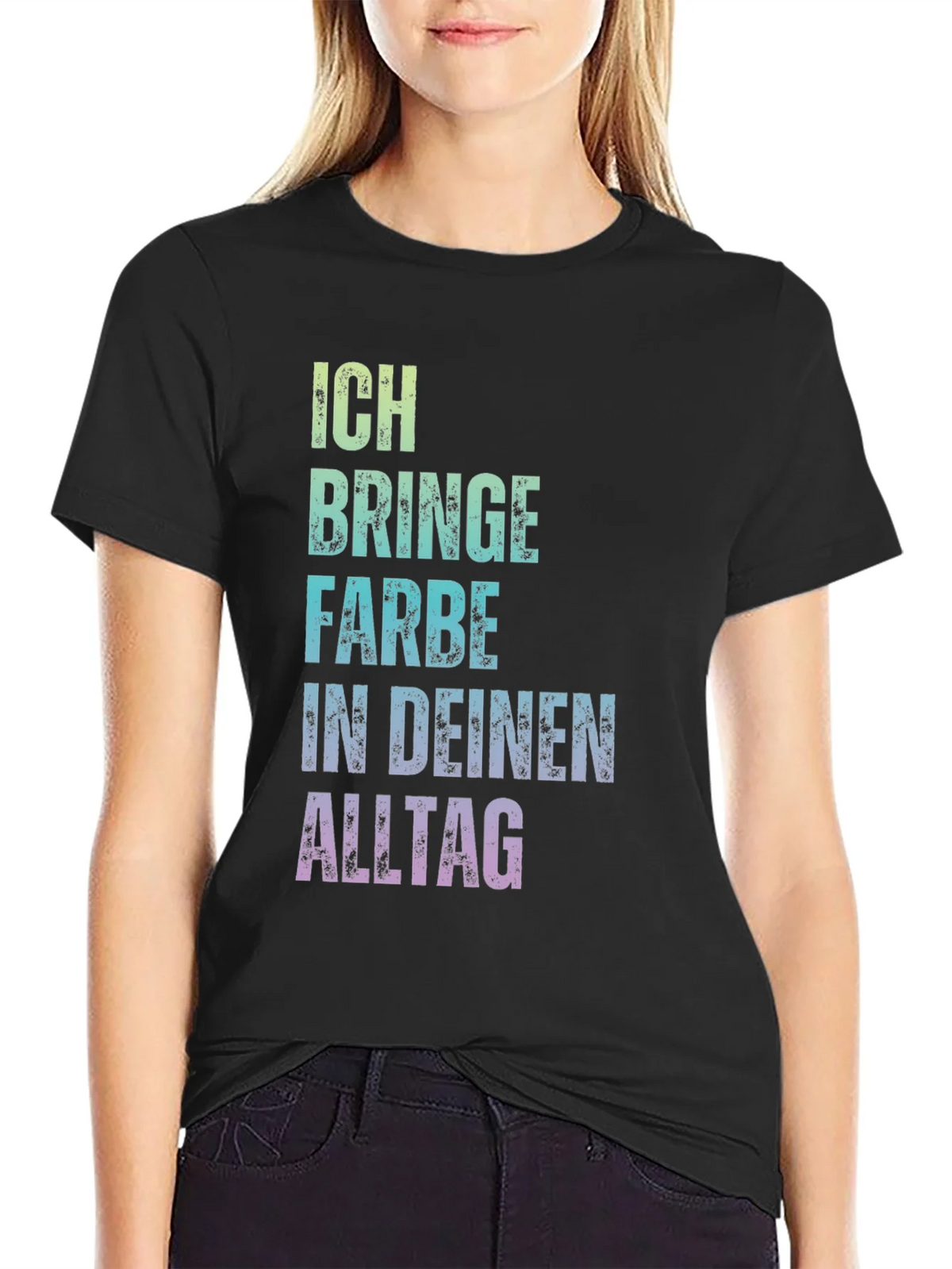 Ich bringe Farbe Shirt - Colorful German Text Tee product image 2