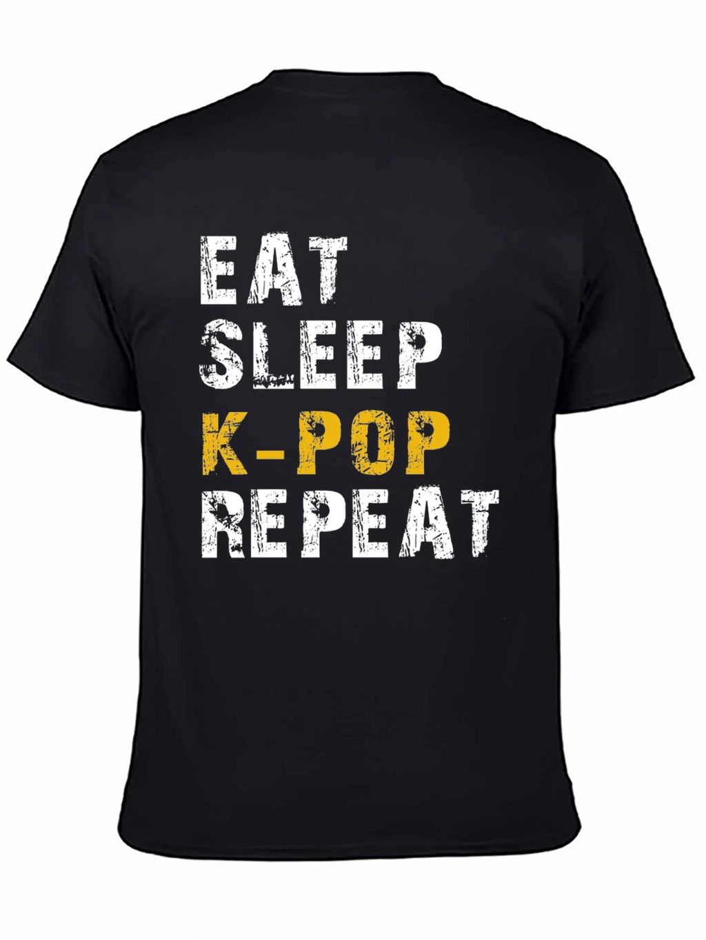 Eat Sleep K-Pop Repeat Black T-Shirt product image 4