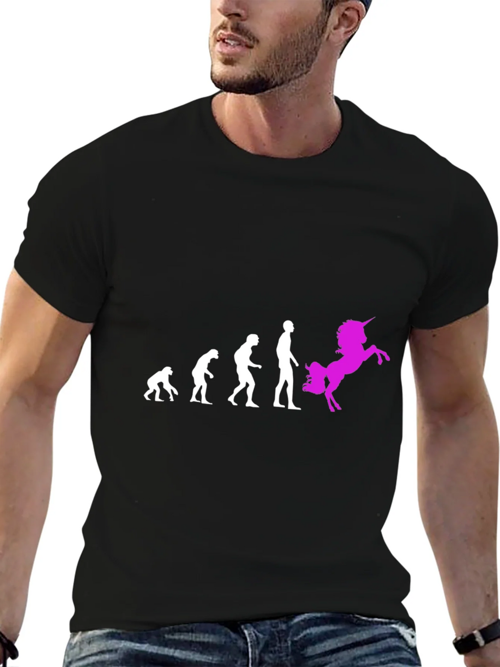 Evolution to Unicorn Graphic T-Shirt product image 5