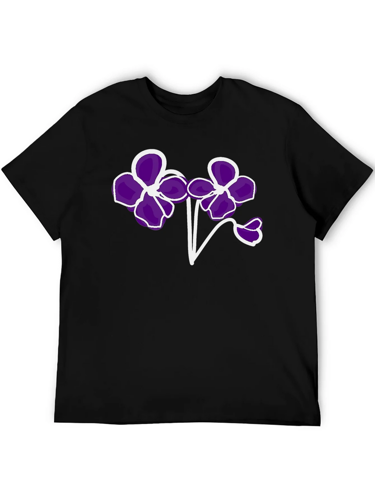 Floral T-Shirt - Bold Purple Flower Design product image 5