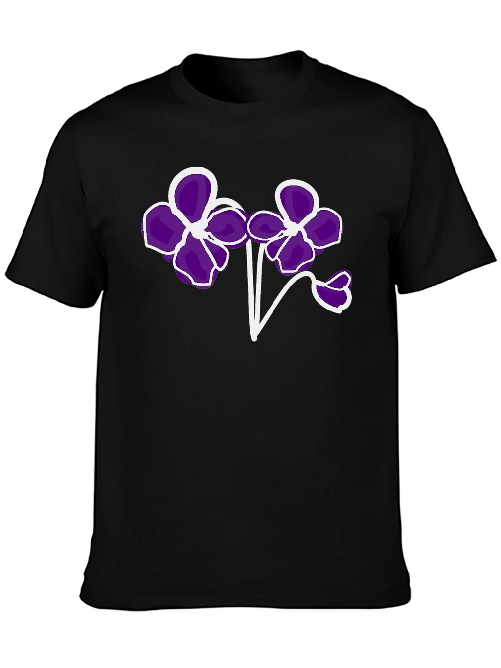Floral T-Shirt - Bold Purple Flower Design product image 3