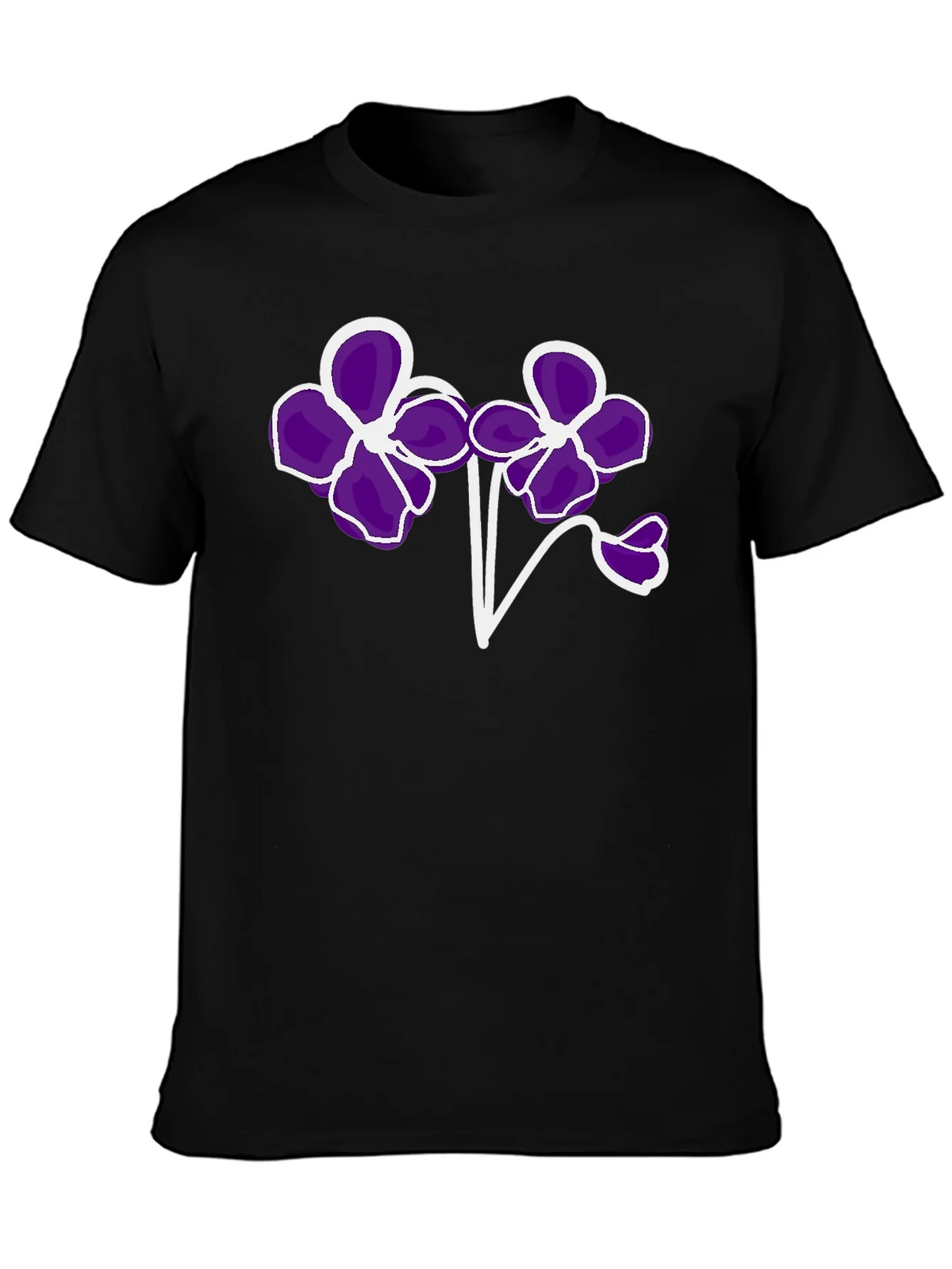 Floral T-Shirt - Bold Purple Flower Design product image 3