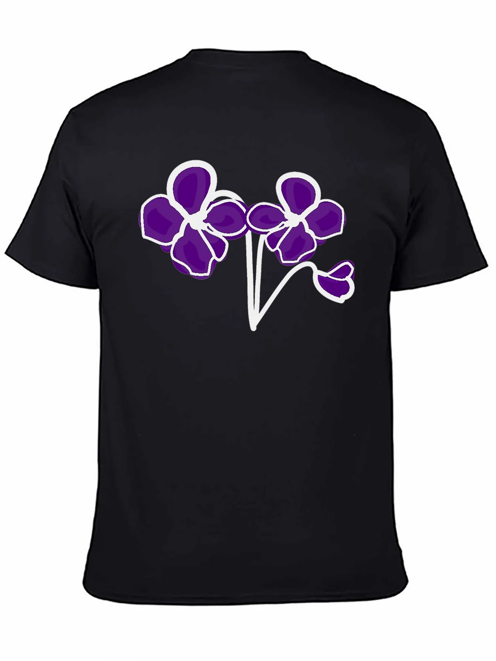 Floral T-Shirt - Bold Purple Flower Design product image 4