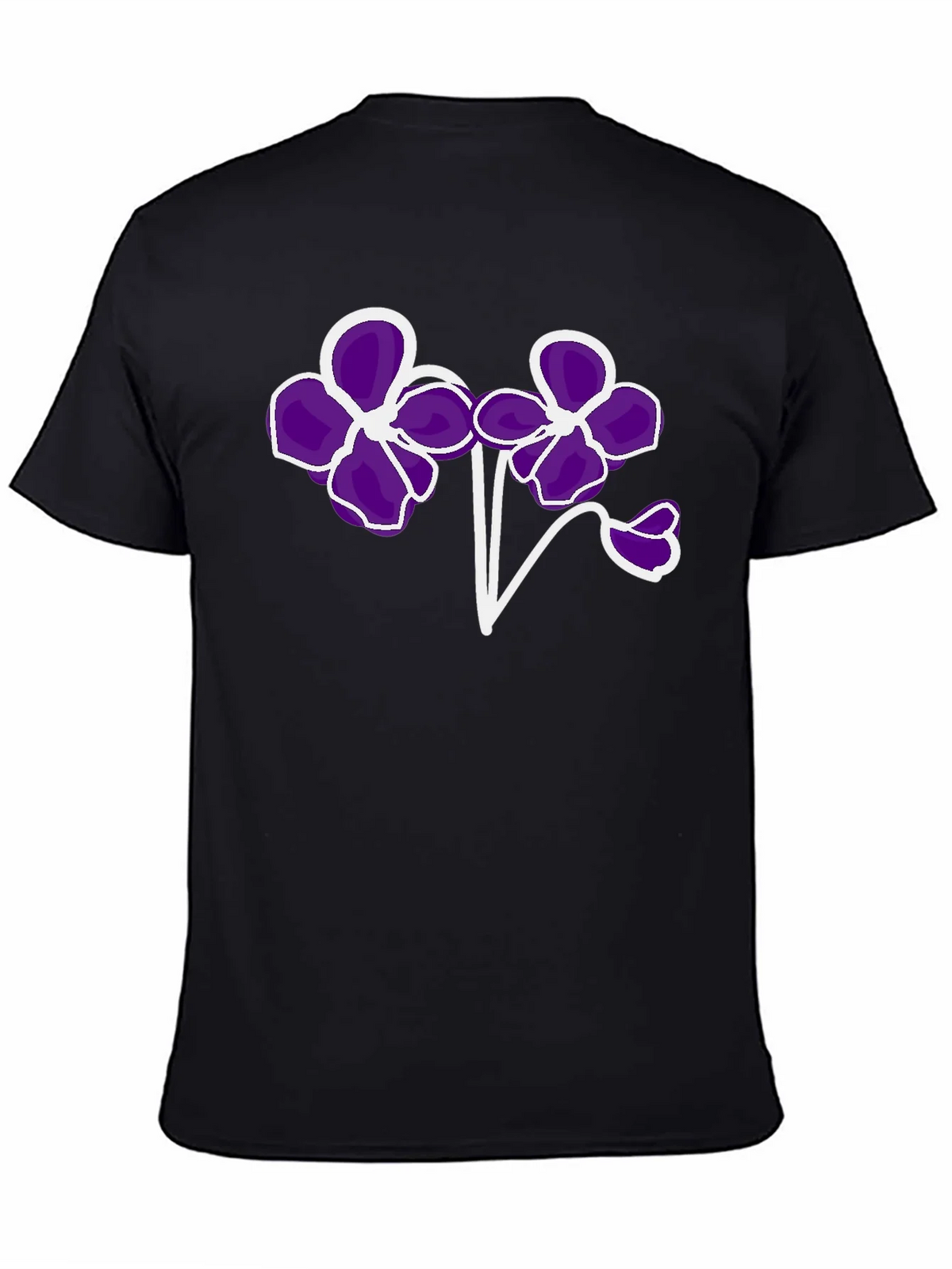 Floral T-Shirt - Bold Purple Flower Design product image 4