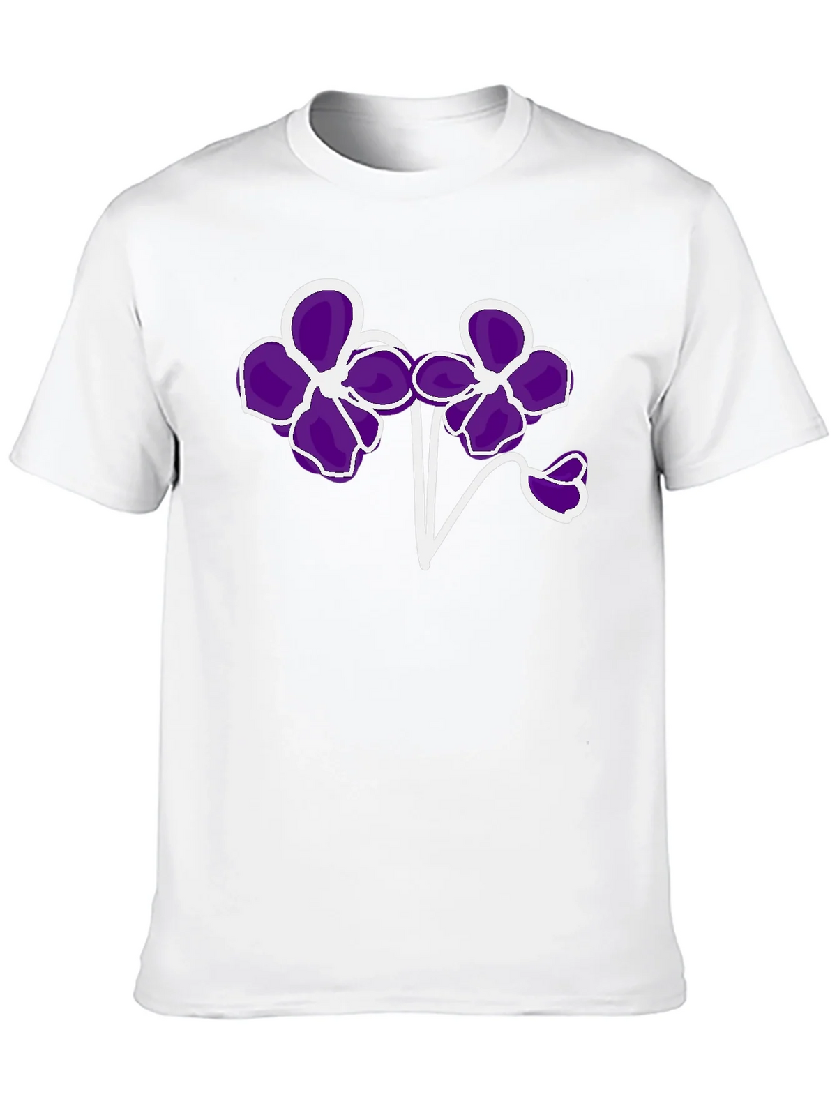 Floral T-Shirt - Bold Purple Flower Design product image 9