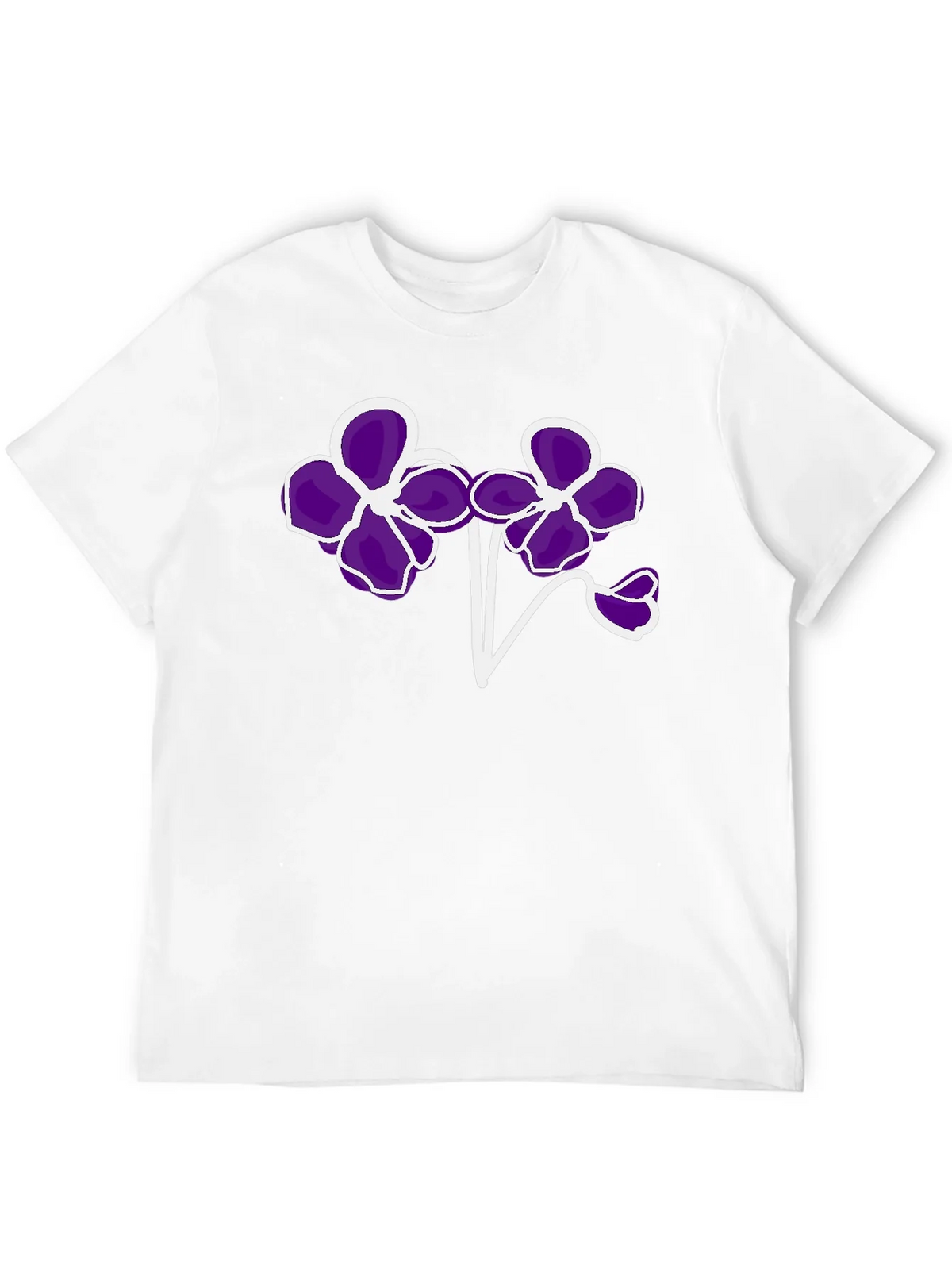 Floral T-Shirt - Bold Purple Flower Design product image 11