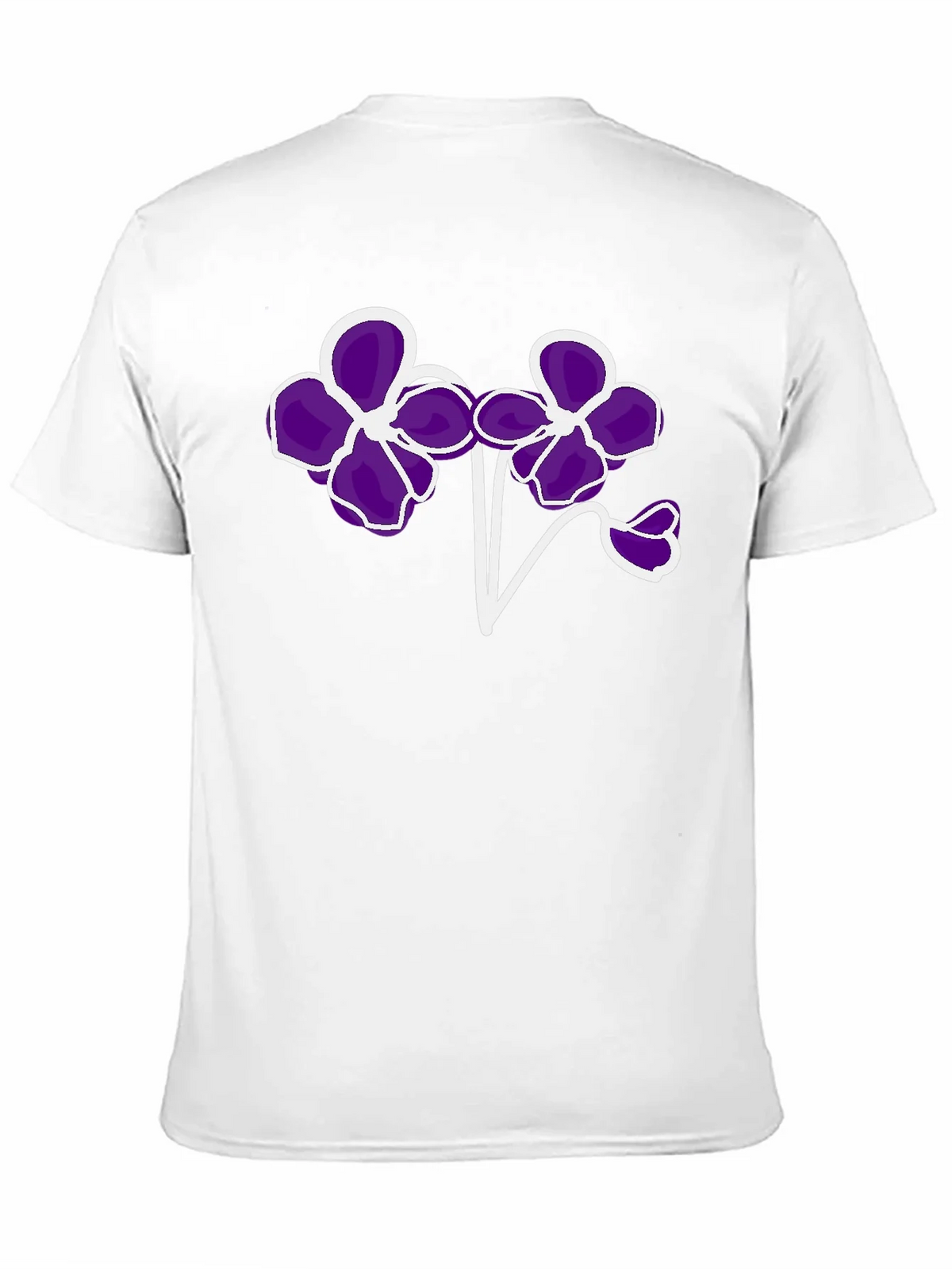 Floral T-Shirt - Bold Purple Flower Design product image 10