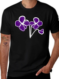 Floral T-Shirt - Bold Purple Flower Design product image 1