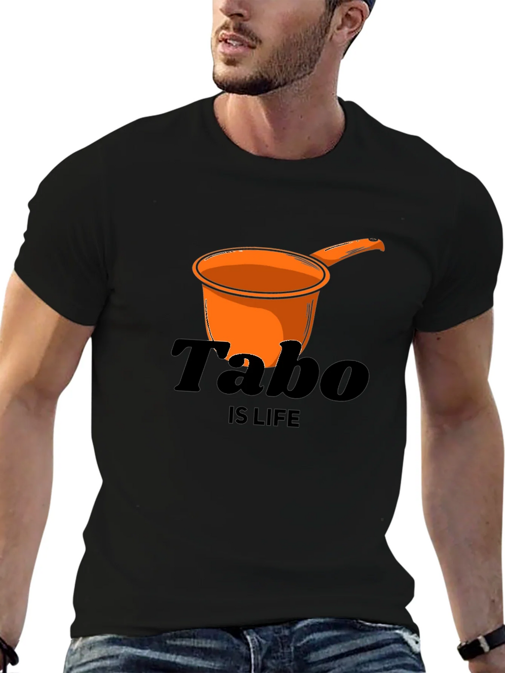 Tabo is Life Black T-Shirt product image 5