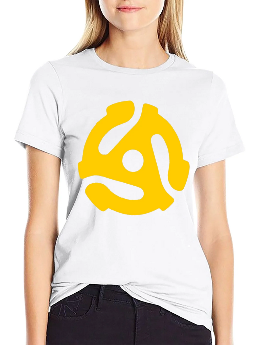 Retro 45 RPM Record Adapter T-Shirt product image 6