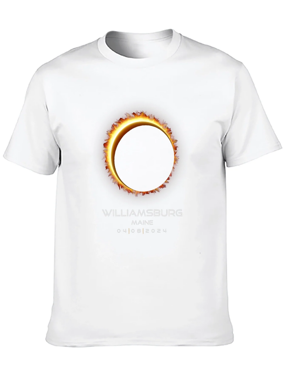 Williamsburg Maine Eclipse 2024 T-Shirt product image 9