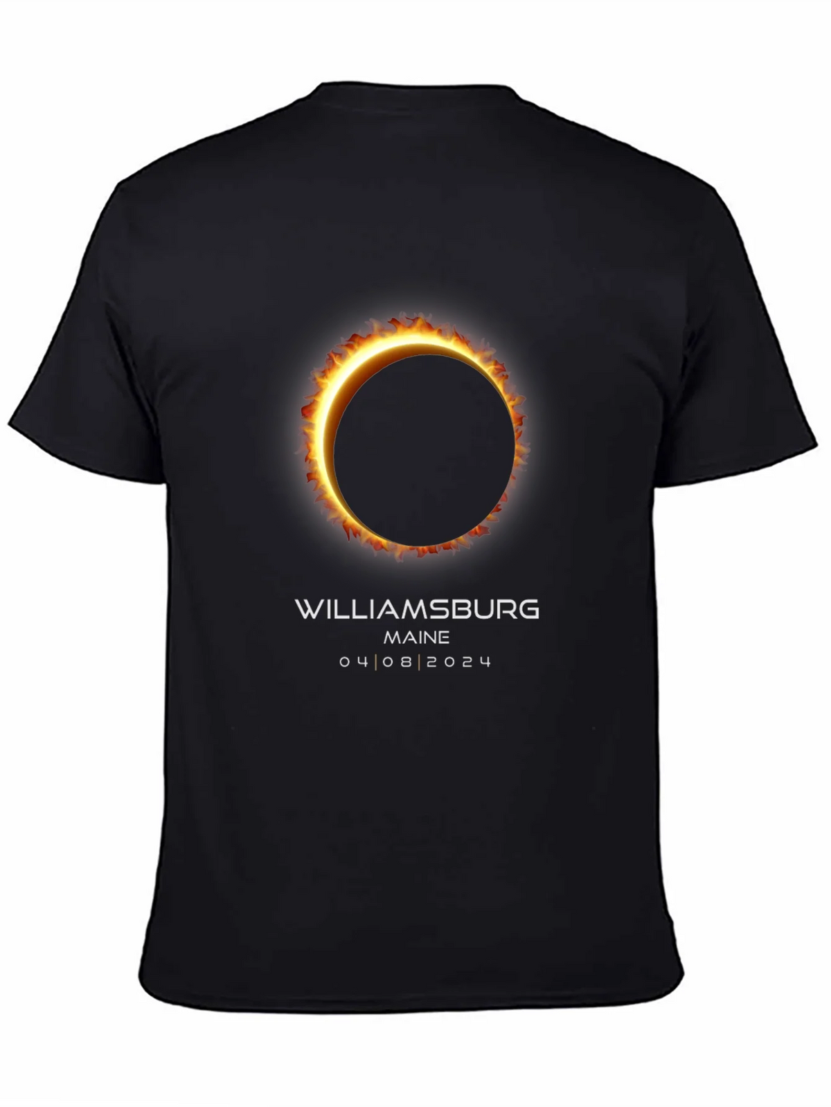 Williamsburg Maine Eclipse 2024 T-Shirt product image 4