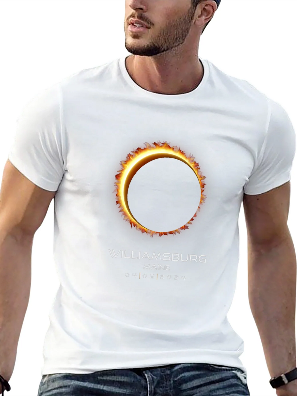 Williamsburg Maine Eclipse 2024 T-Shirt product image 12