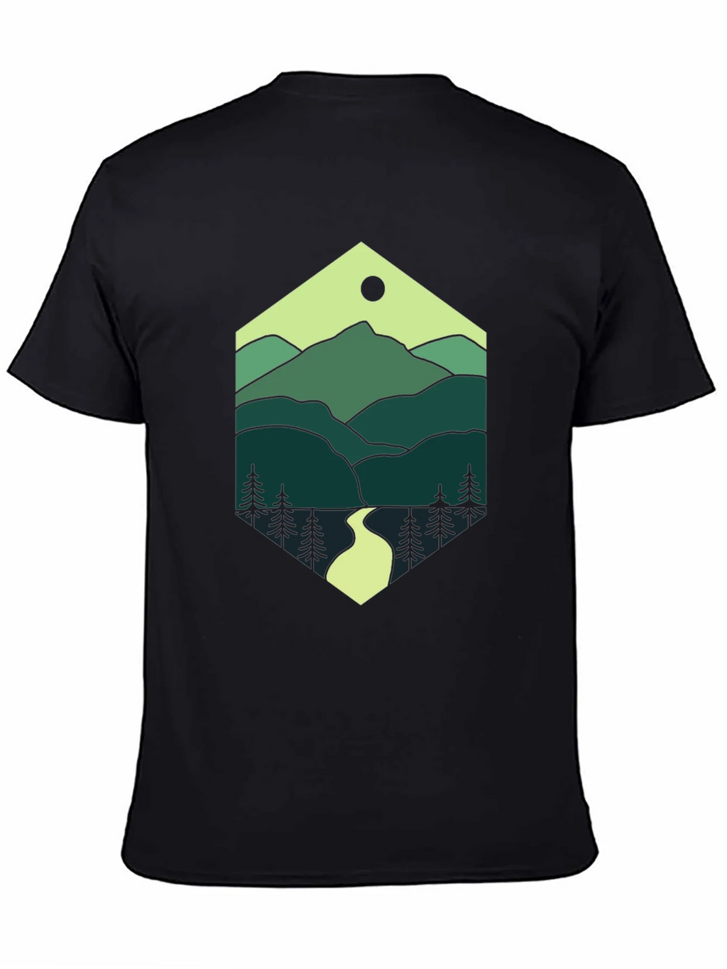 Nature Hexagon Tee - Mountain Graphic T-Shirt product image 4