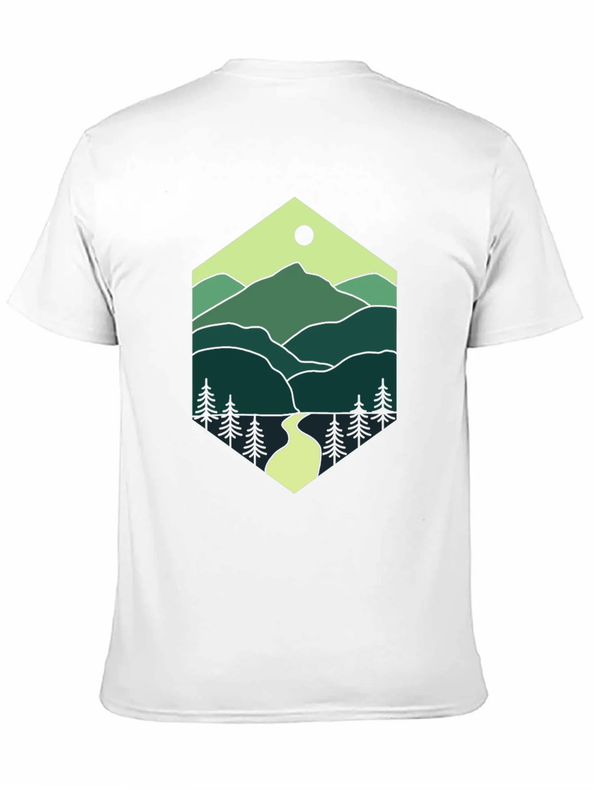 Nature Hexagon Tee - Mountain Graphic T-Shirt product image 10