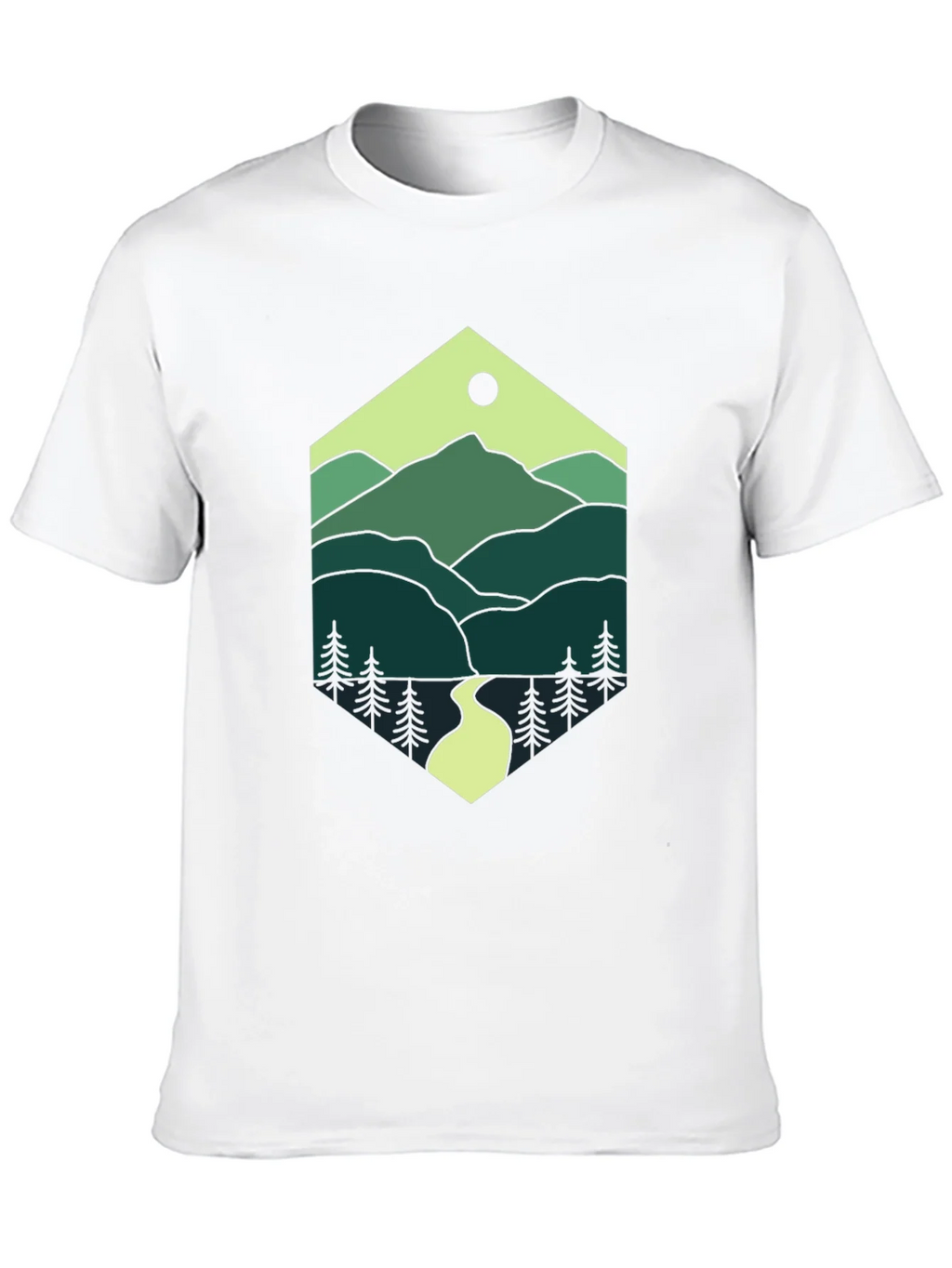 Nature Hexagon Tee - Mountain Graphic T-Shirt product image 9