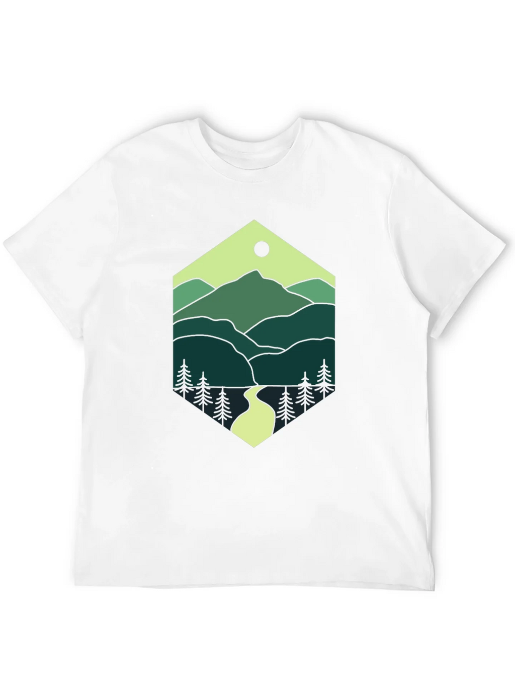 Nature Hexagon Tee - Mountain Graphic T-Shirt product image 11