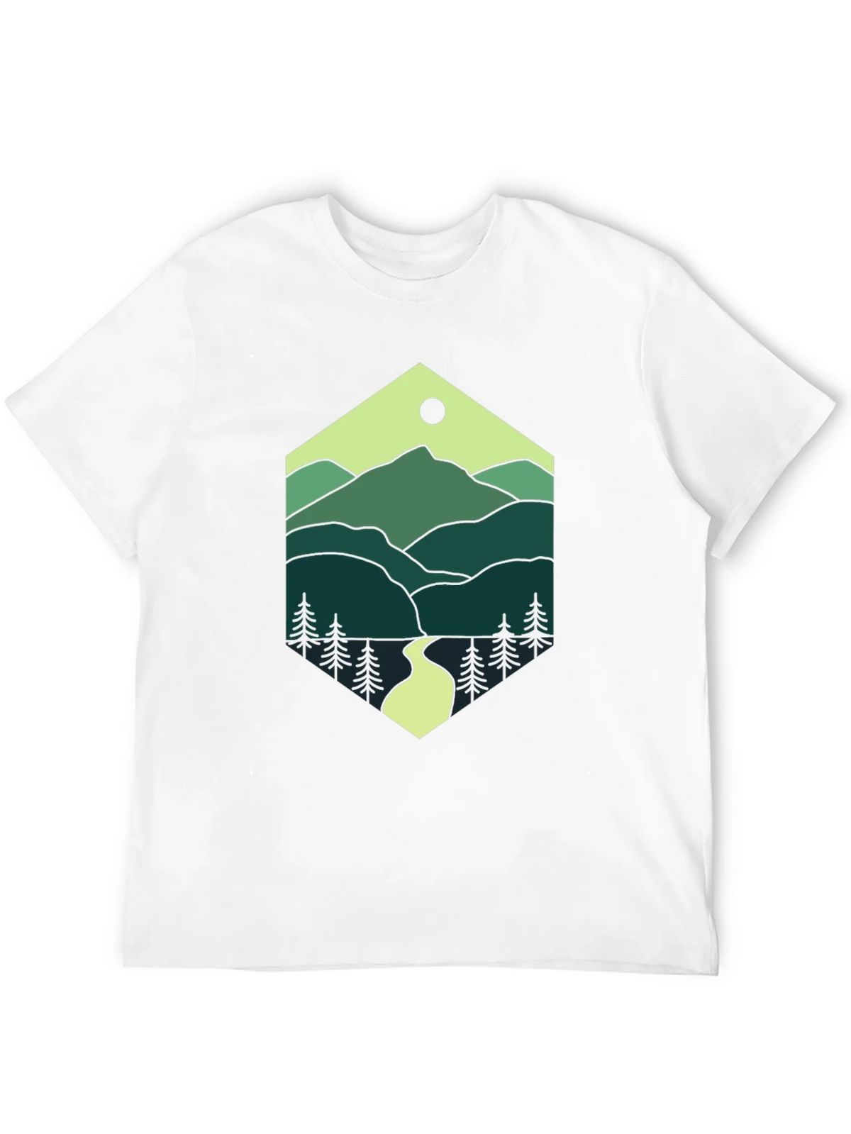 Nature Hexagon Tee - Mountain Graphic T-Shirt product image 11