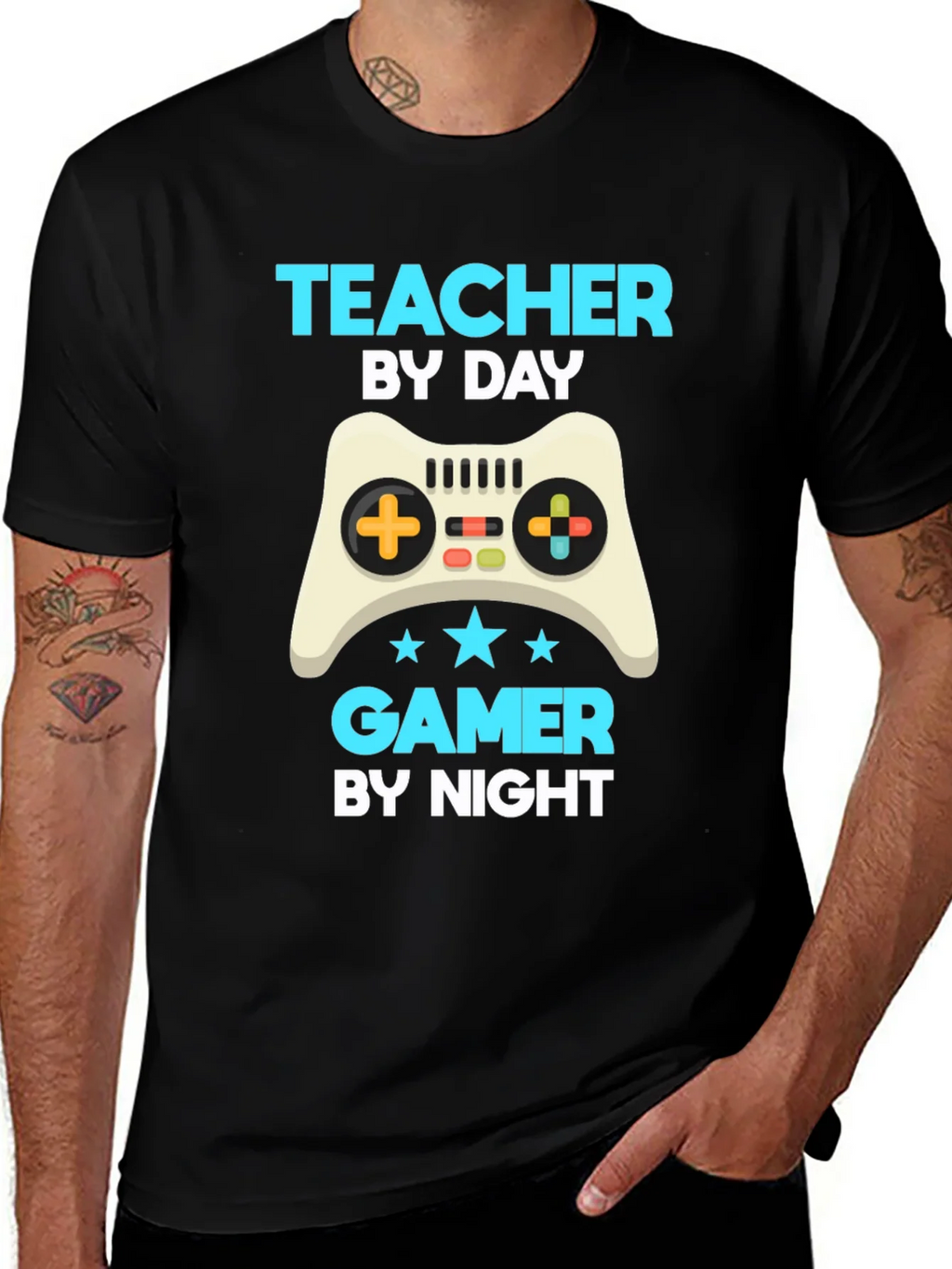 Teacher by Day Gamer by Night T-Shirt product image 1