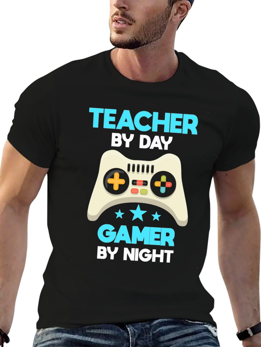 Teacher by Day Gamer by Night T-Shirt product image 6