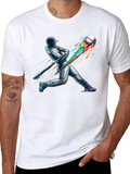 Baseball Hit T-Shirt - Colorful Design product image 1