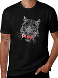 Tiger PUMP Graphic Tee - Black Cotton T-Shirt product image 1