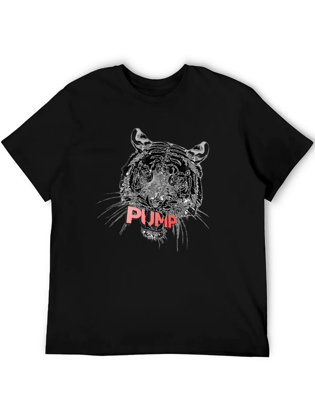 Tiger PUMP Graphic Tee - Black Cotton T-Shirt product image 5