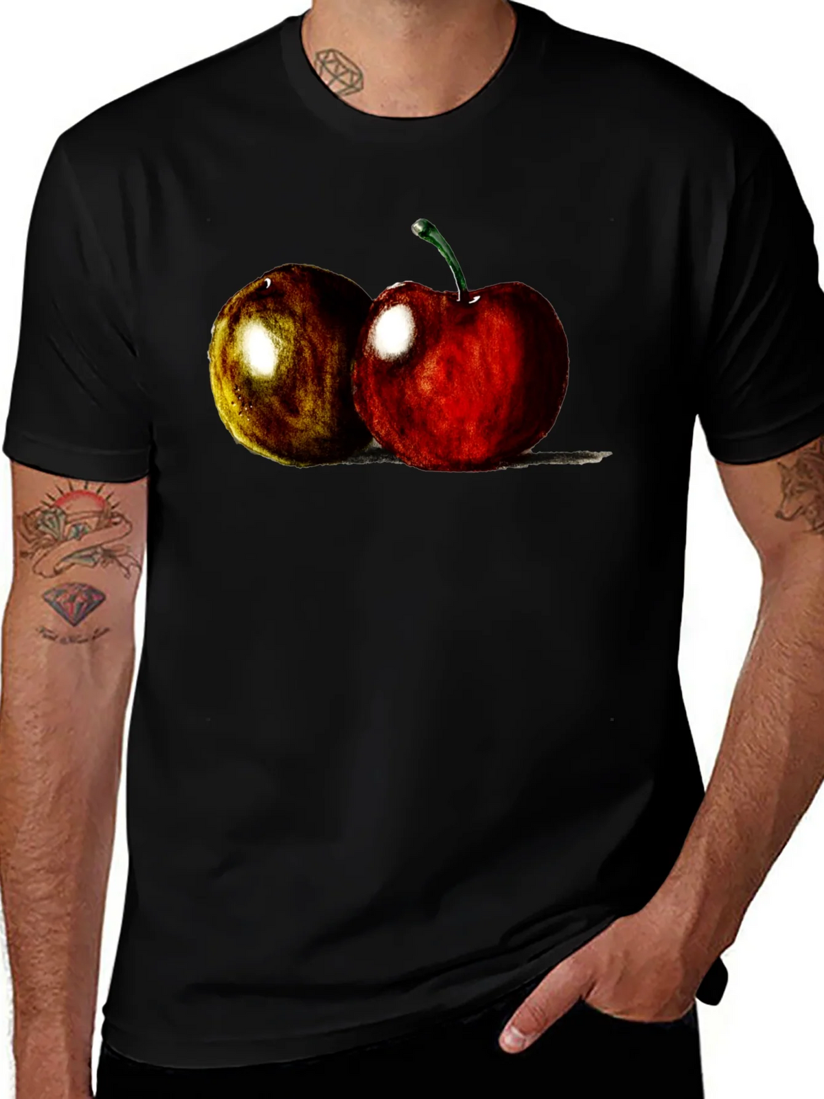 Cherry Fruit Graphic Tee - Soft Cotton Blend product image 1