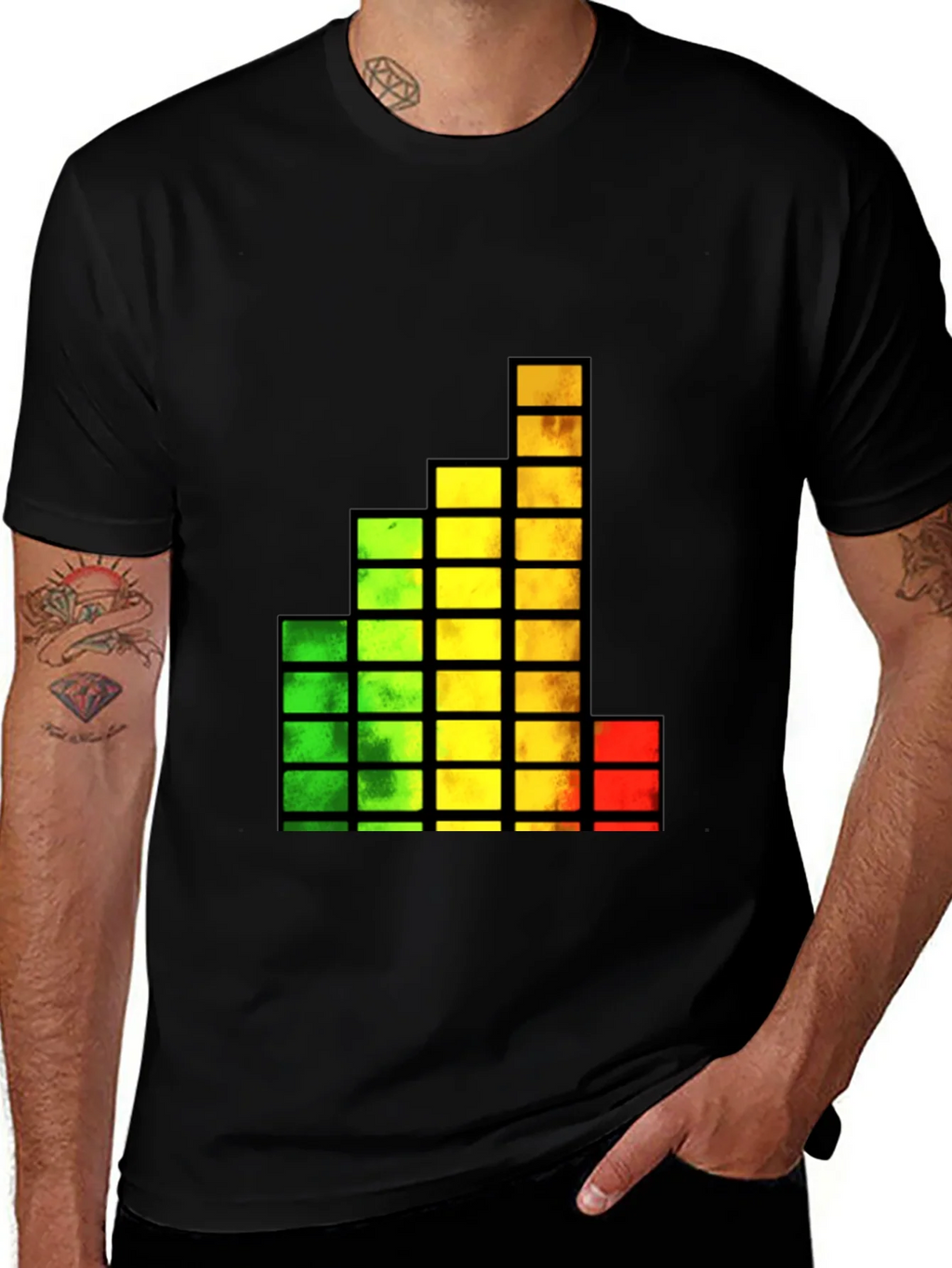 Equalizer Bar Black T-Shirt product image 1