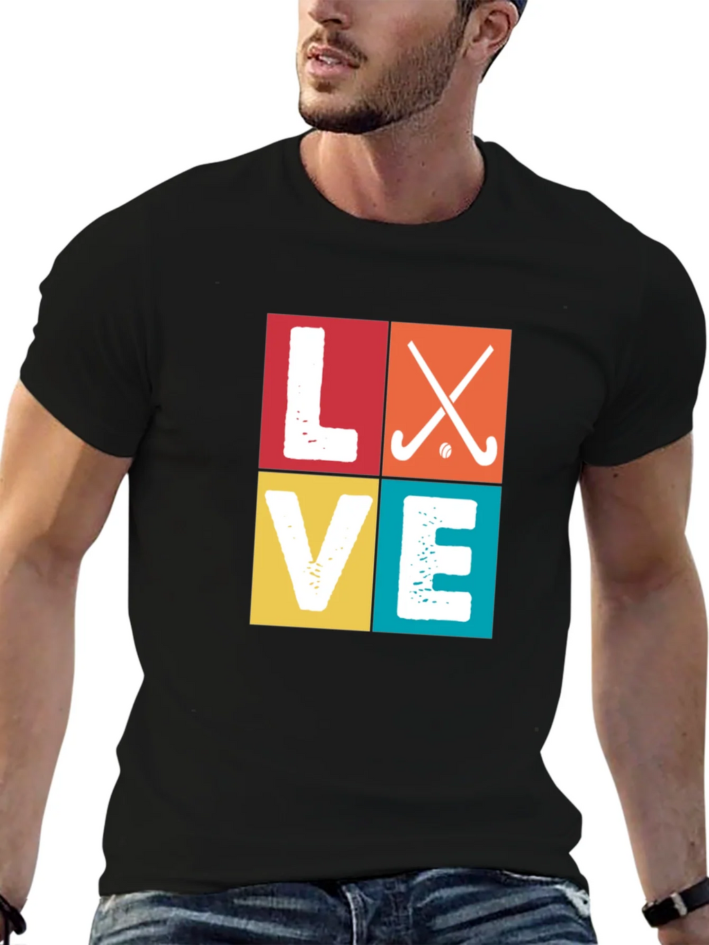 Love Hockey Graphic T-Shirt - Sporty Casual Tee product image 3
