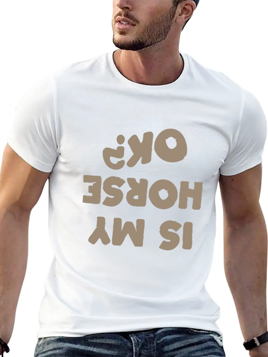 Funny Horse T-Shirt - Is My OK? product image 5