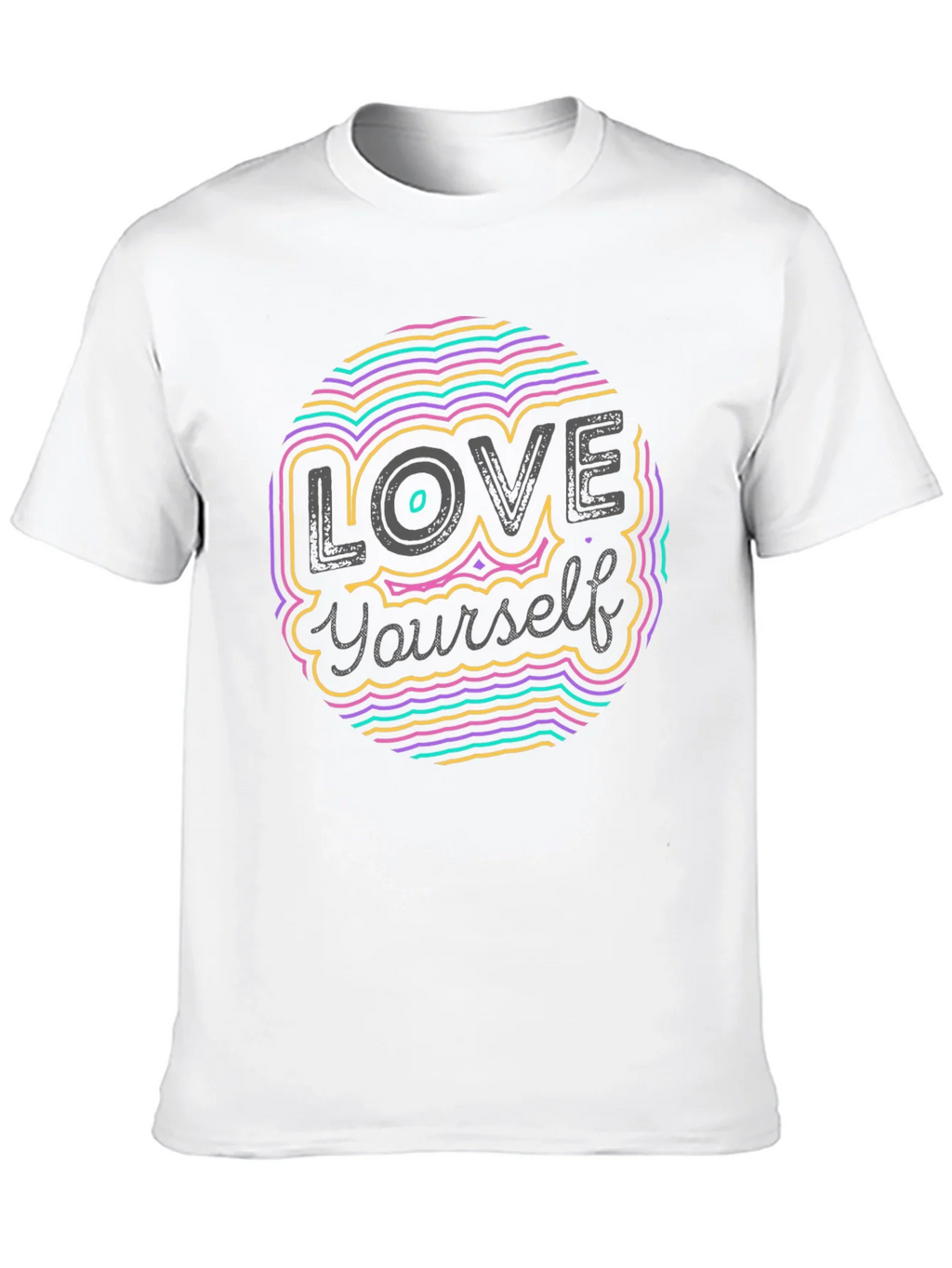 Love Yourself Graphic Tee - Stylish Crew Neck Black T-Shirt product image 9