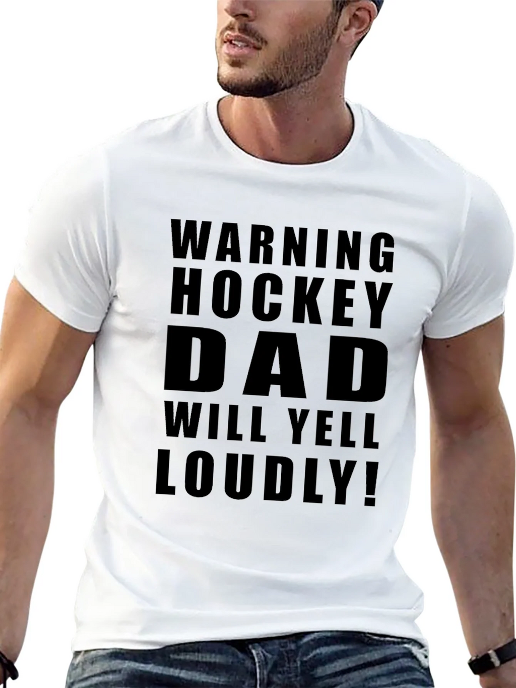 Hockey Dad Warning T-Shirt - Loud Supporter Apparel product image 12