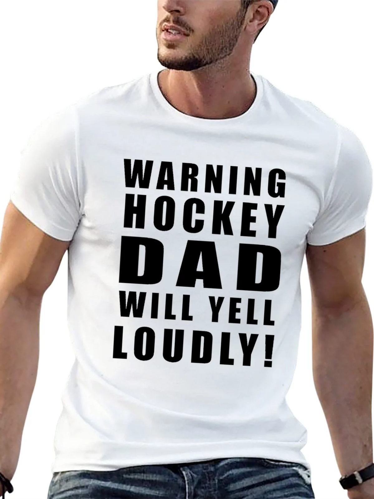 Hockey Dad Warning T-Shirt - Loud Supporter Apparel product image 12