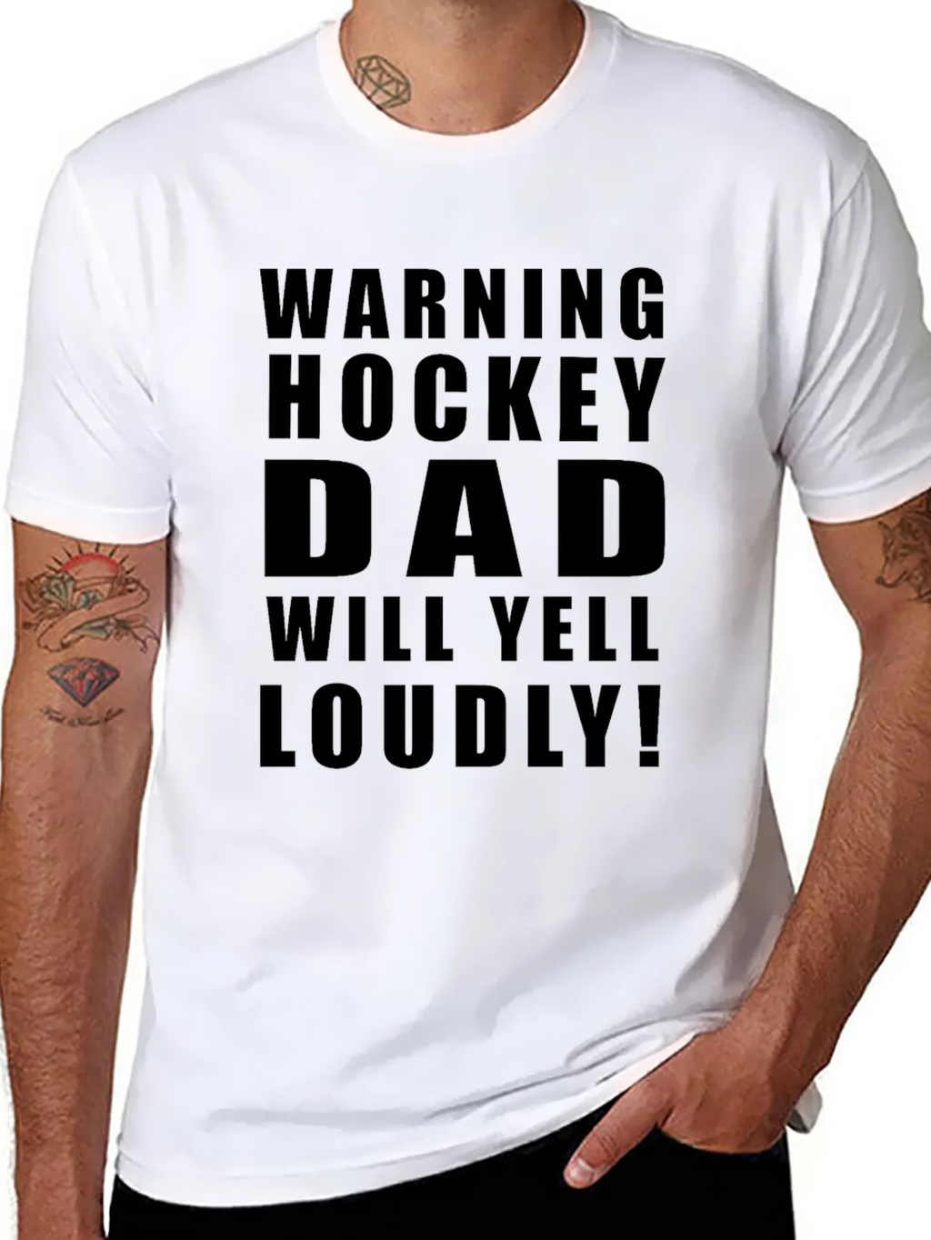 Hockey Dad Warning T-Shirt - Loud Supporter Apparel product image 7