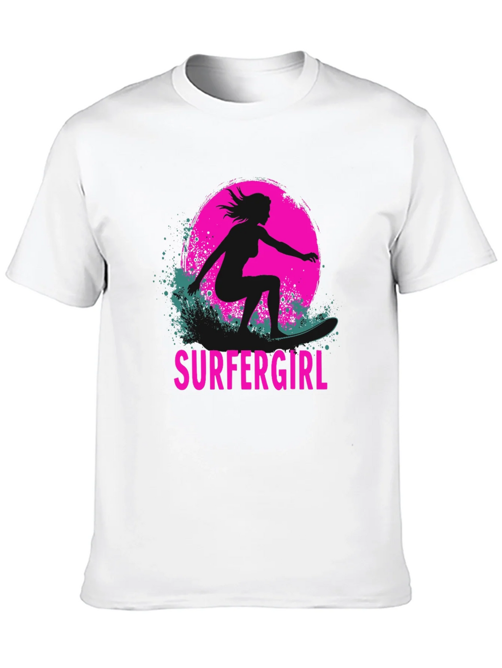 Surfer Girl Graphic Tee - Black product image 9