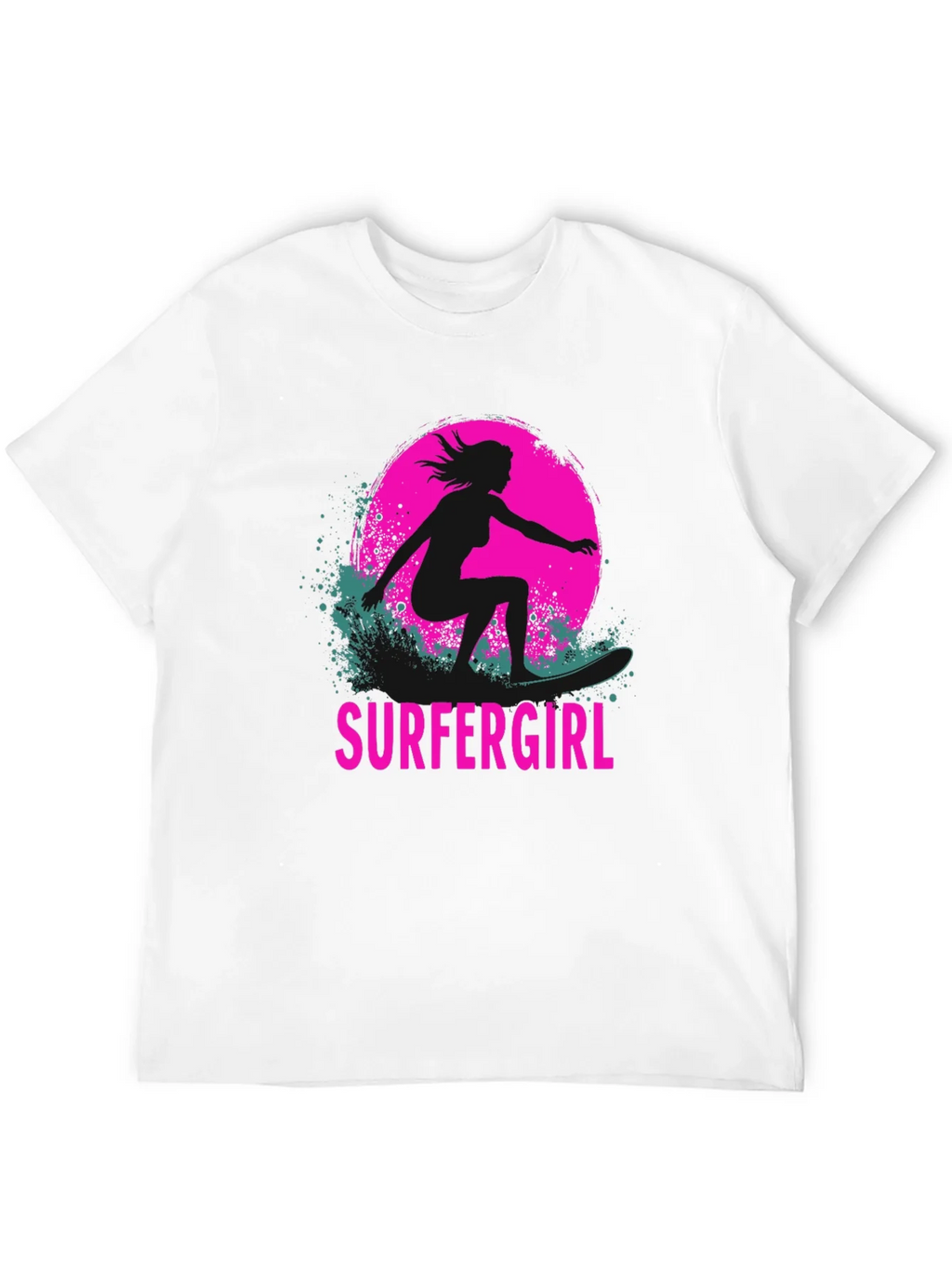 Surfer Girl Graphic Tee - Black product image 11