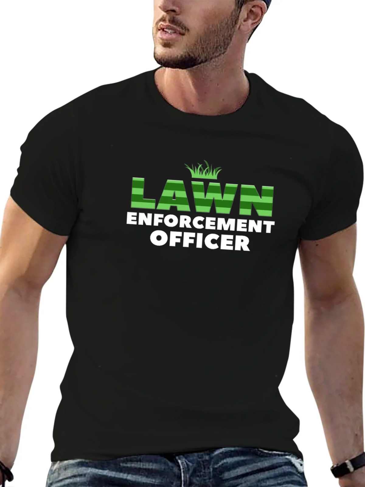 Lawn Enforcement Officer Graphic T-Shirt product image 6