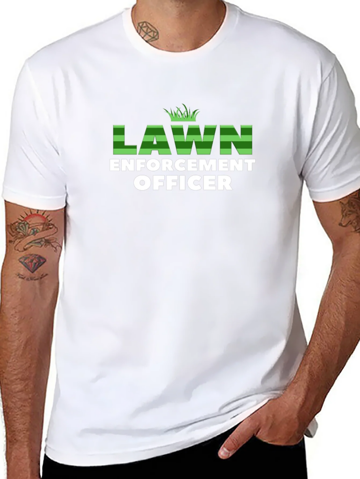 Lawn Enforcement Officer Graphic T-Shirt product image 7