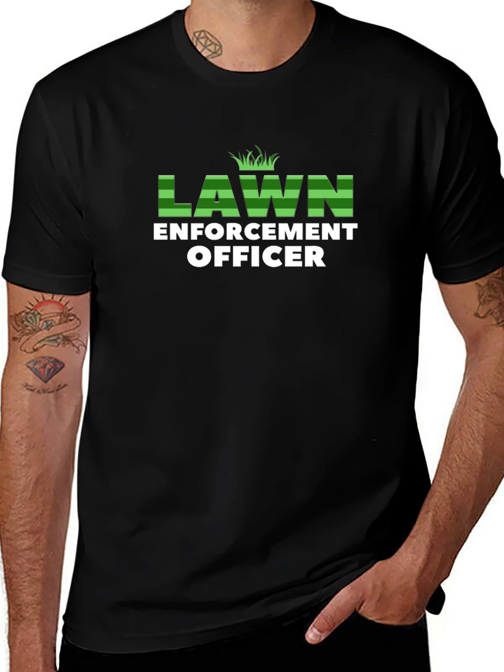 Lawn Enforcement Officer Graphic T-Shirt product image 1