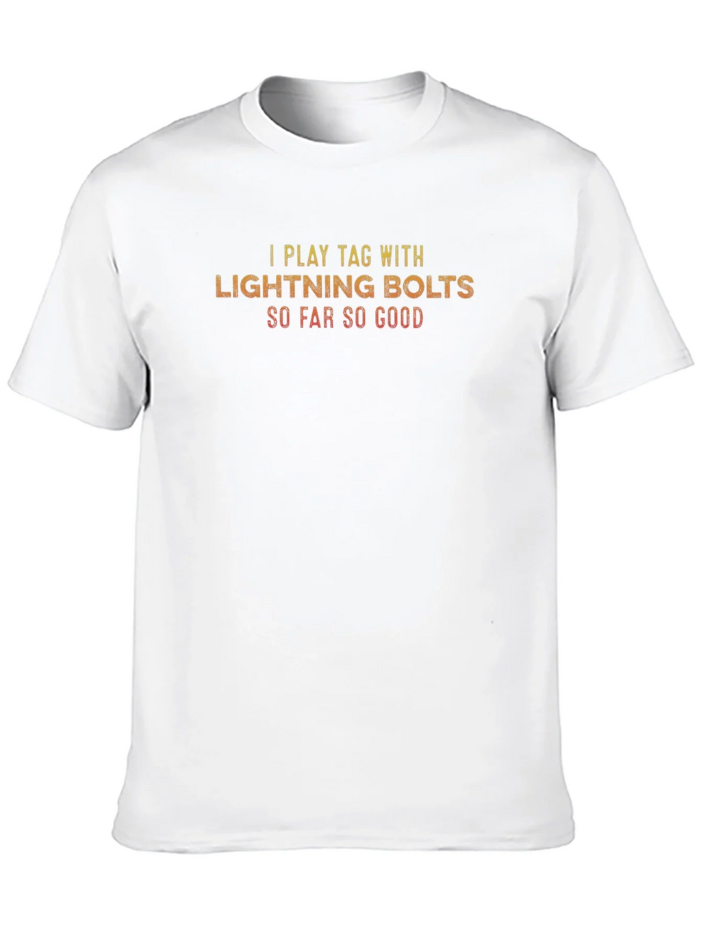 I Play Tag With Lightning Bolts Black T-Shirt product image 9