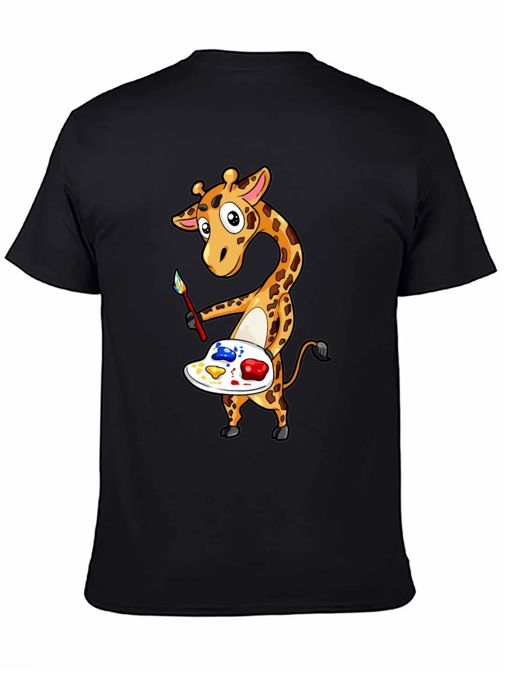 Giraffe Artist Graphic Tee - Black product image 4