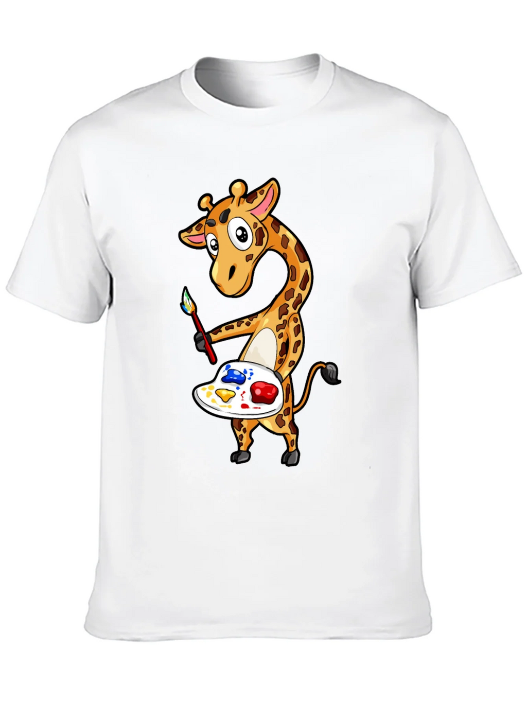 Giraffe Artist Graphic Tee - Black product image 9