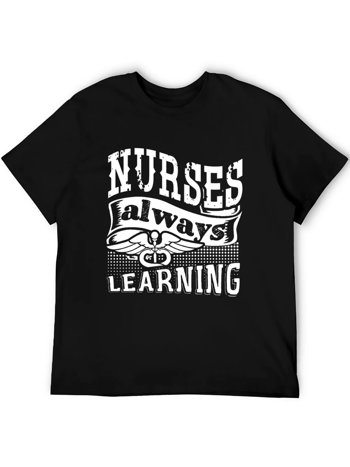 Nurses Always Learning Black T-Shirt product image 5